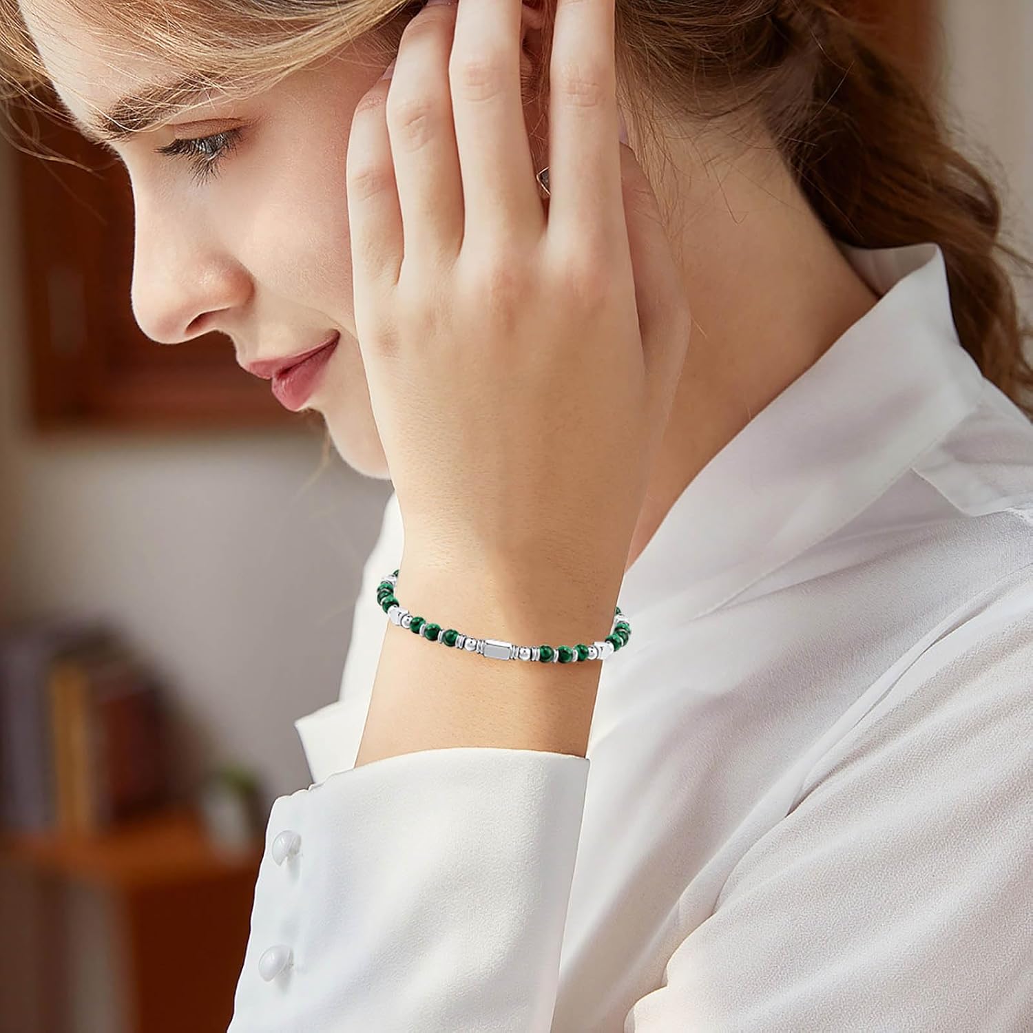 Thumbnail 6 de SIUMAL bracciale bohémien con pietra naturale