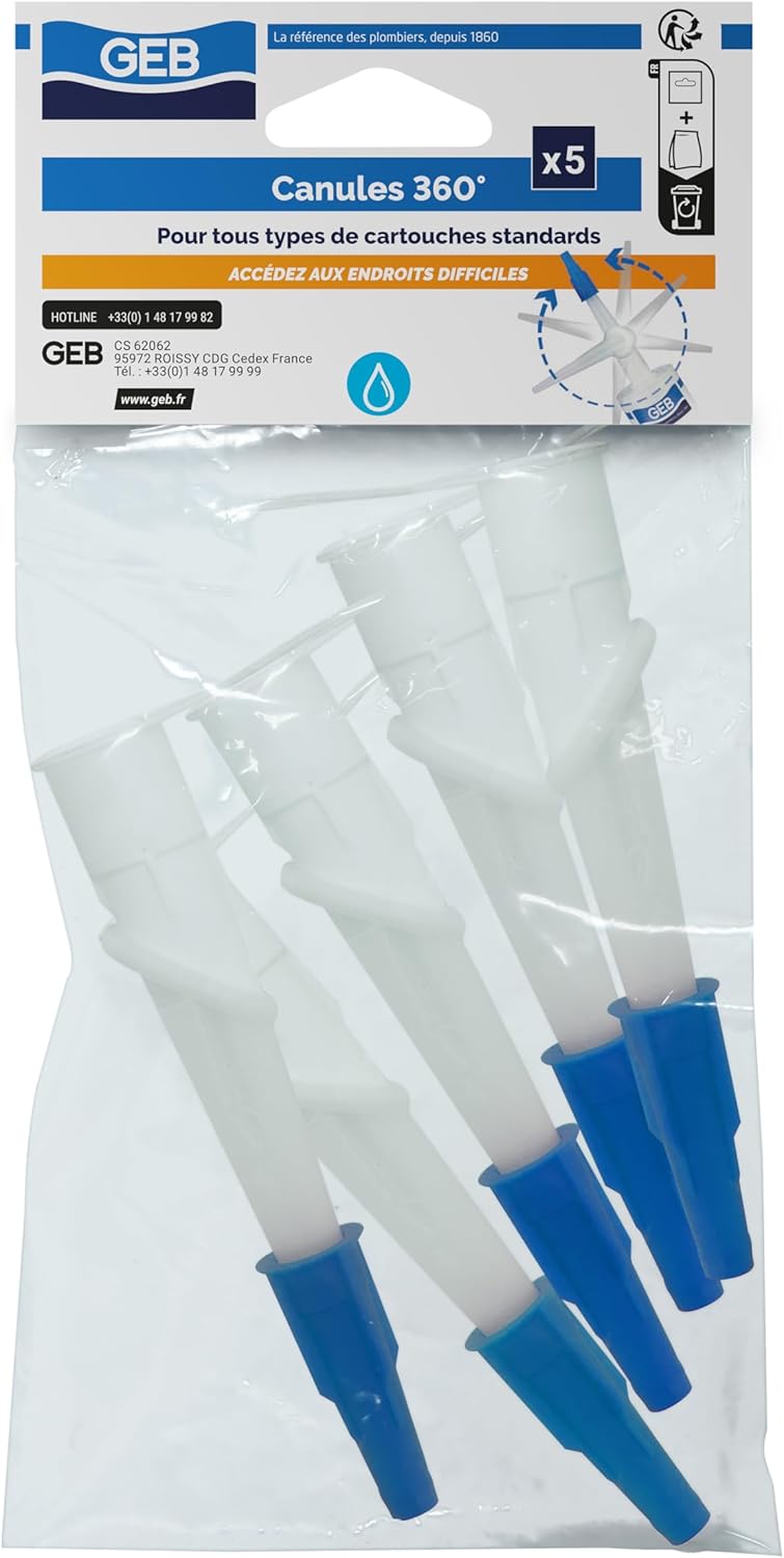 Sachet de 5 canules orientables 360° GEB – 131402