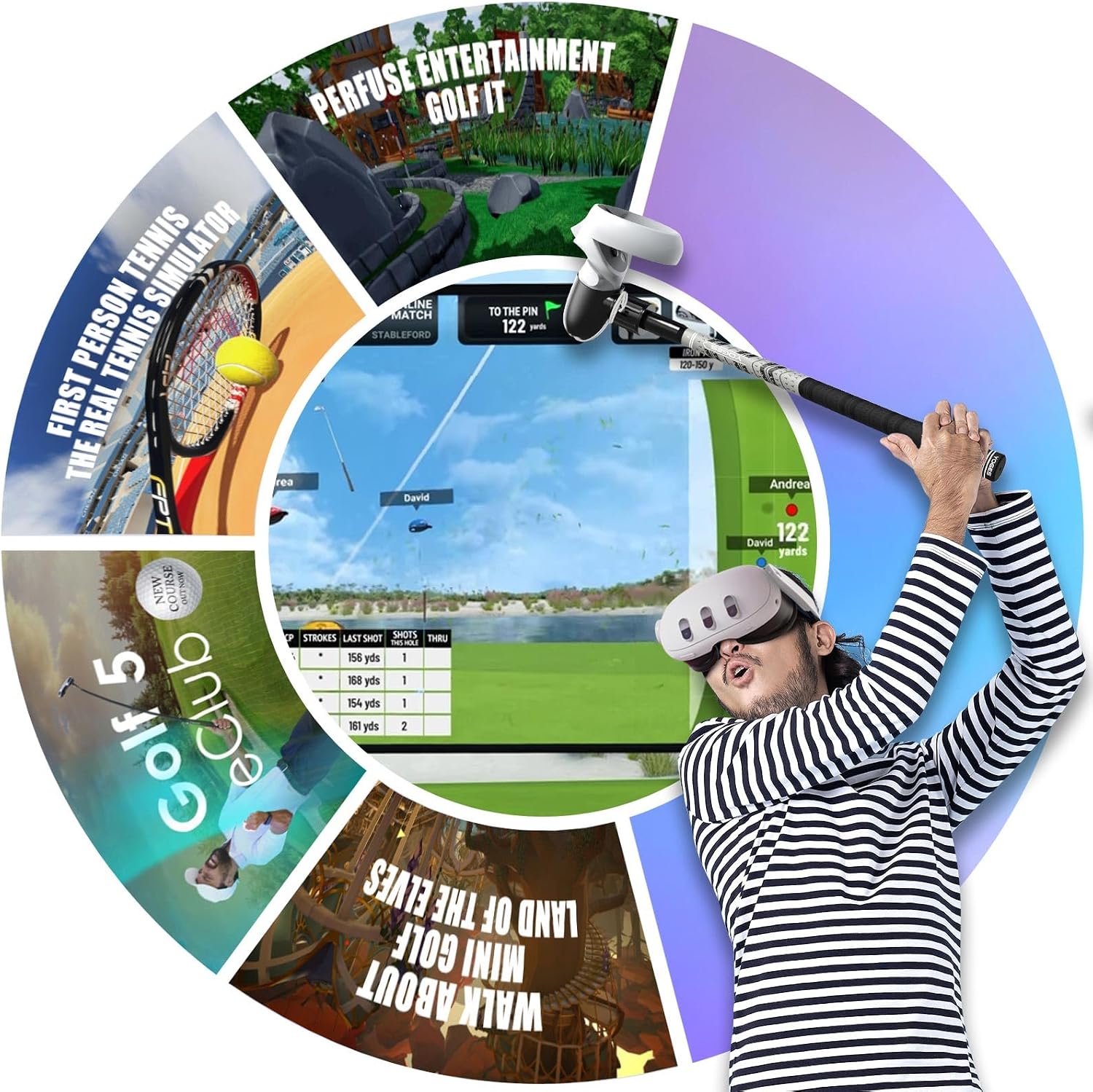 Thumbnail 6 de YOGES VR Golf Club Attachment for Quest 3