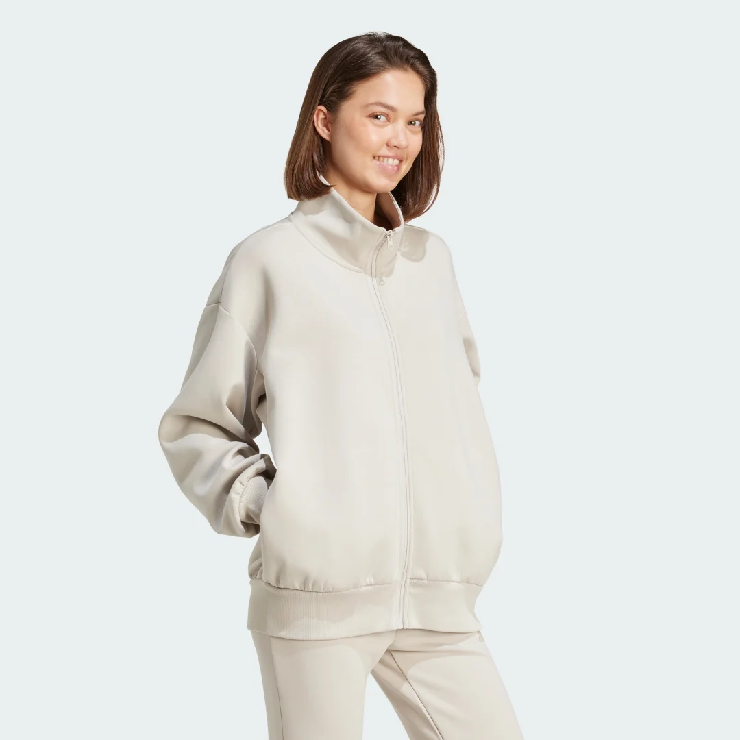 Thumbnail 2 de Adidas Chaqueta holgada Soft Lux beige 🧥