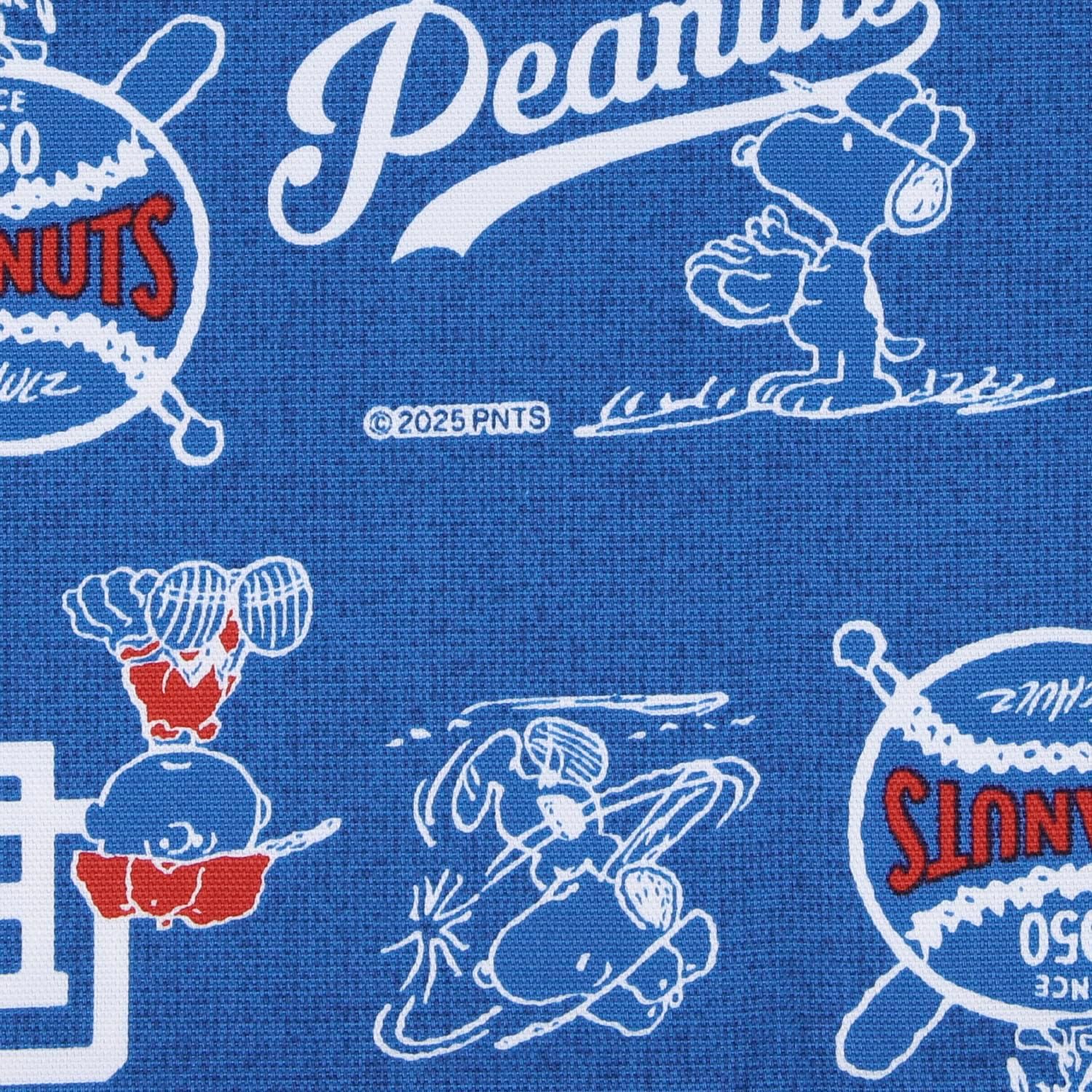 Detalle 2 de 清原 PEANUTS スヌーピー オックス生地 モノクロ黒 綿100%・109cm巾×1mカット