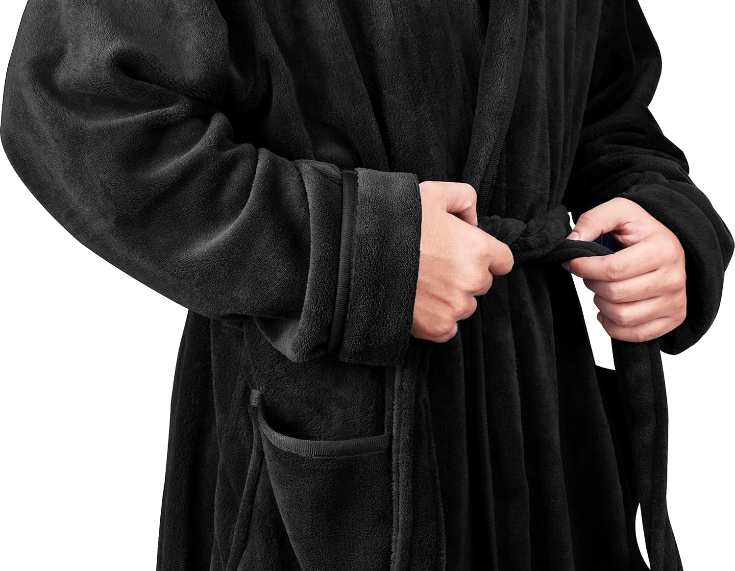 Thumbnail 4 de NY Threads Robe de chambre à capuche pour hommes