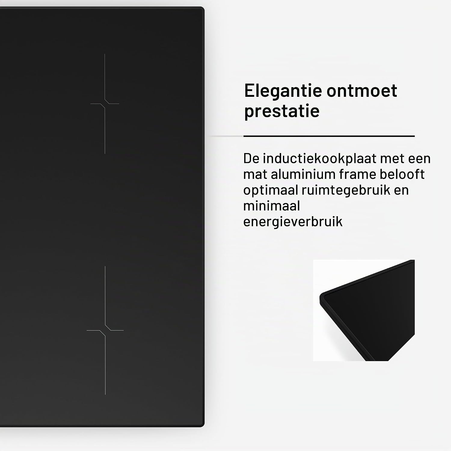 Detalle 2 de Klarstein Velaire 4 inductiekookplaat 60 cm, 4 zones en 7000 W Boost