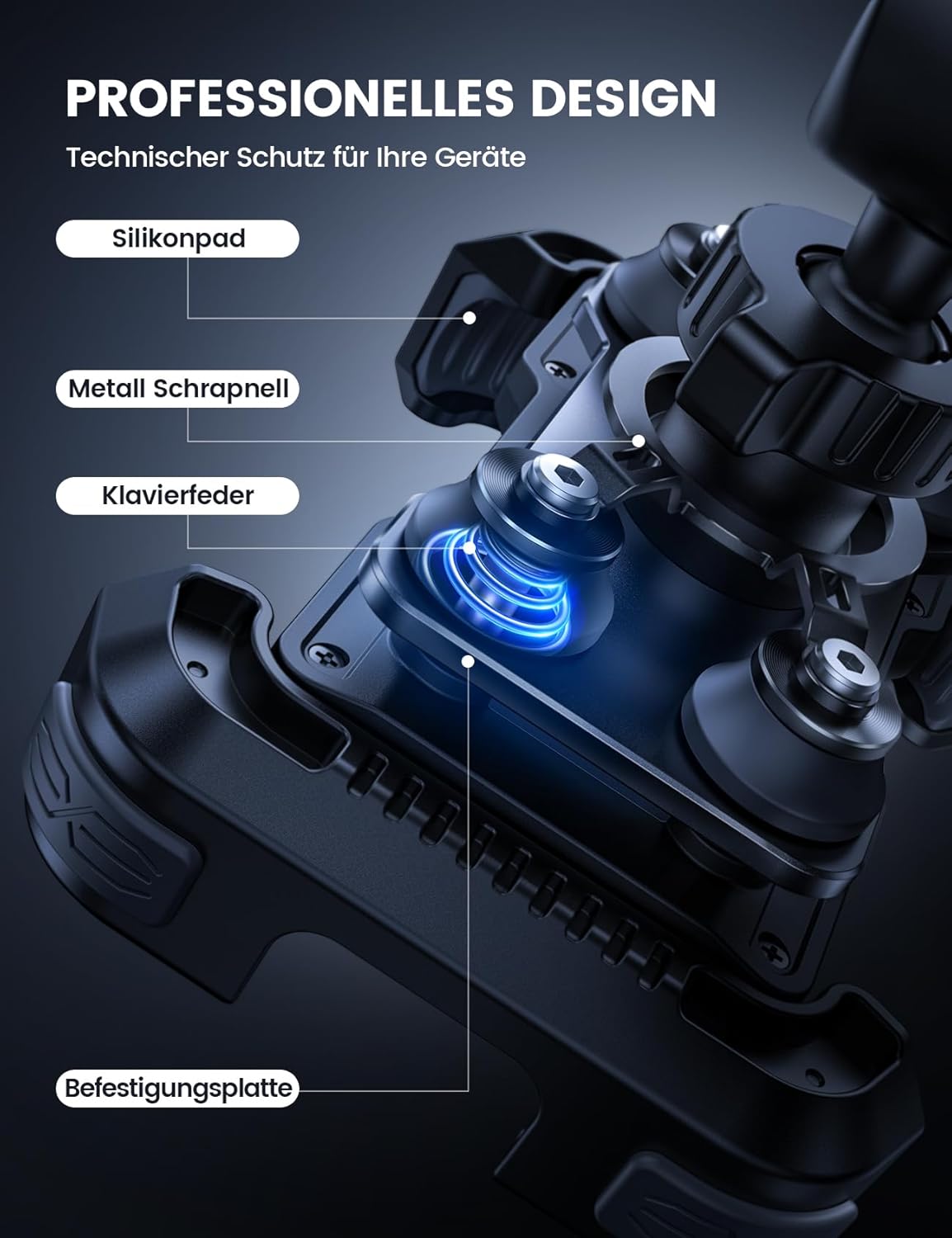 Thumbnail 2 de Lamicall 2026 Doppelt Vibrationsgedämpft Handyhalterung