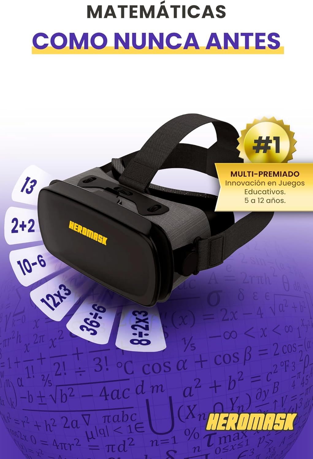 Detalle 2 de Heromask VR HeroMask gafas educativas 5‑12 años