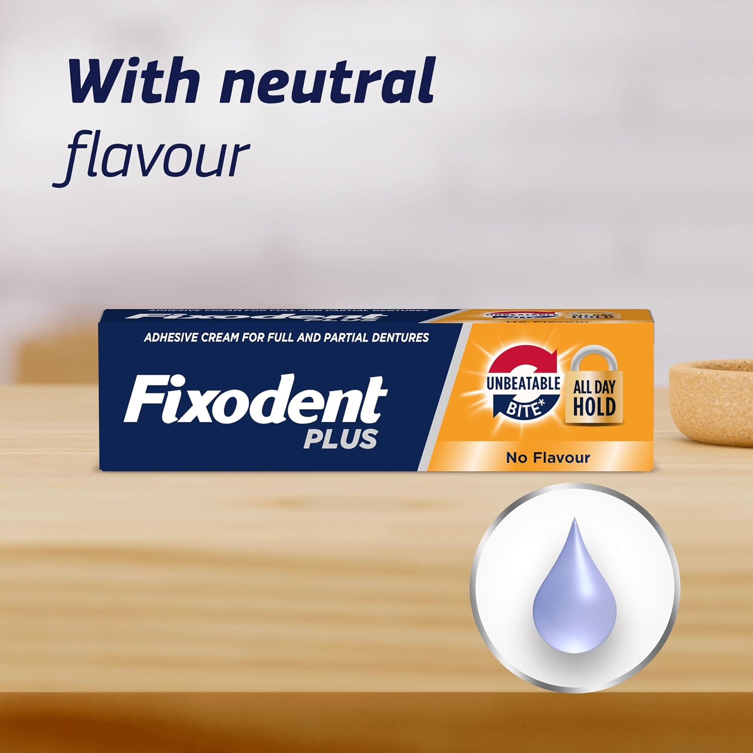 Thumbnail 6 de Fixodent Plus Unbeatable Bite Denture Adhesive — Flavour Free 40g (Pack of 3)