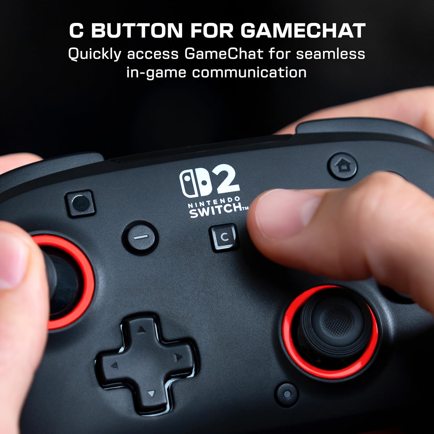 Thumbnail 2 de Turtle Beach Rematch Noir – Manette de gaming RGB sans fil sous licence officielle pour Nintendo Switch 2