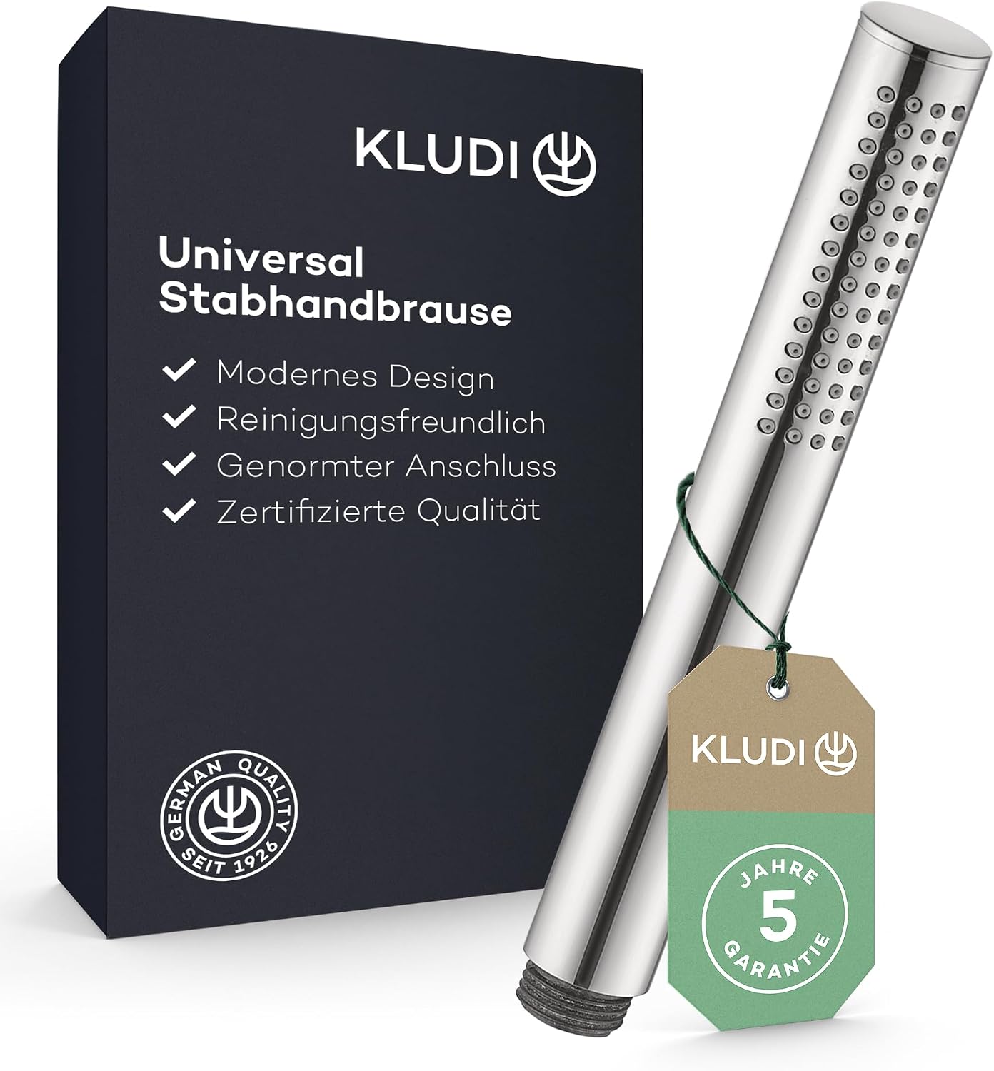 Detalle de KLUDI -X1 Design słuchawka prysznicowa, chromowana, 20 cm, jeden strumień