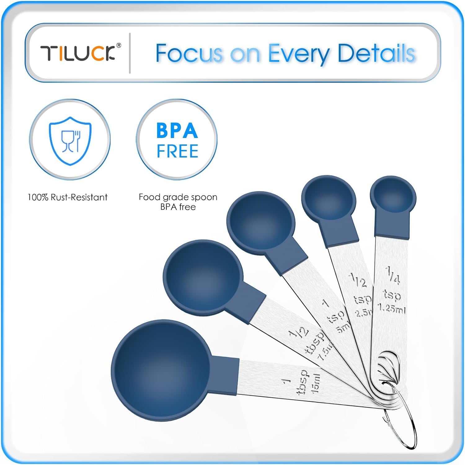 Thumbnail 4 de TILUCK 10-Piece Measuring Cups & Spoons Set