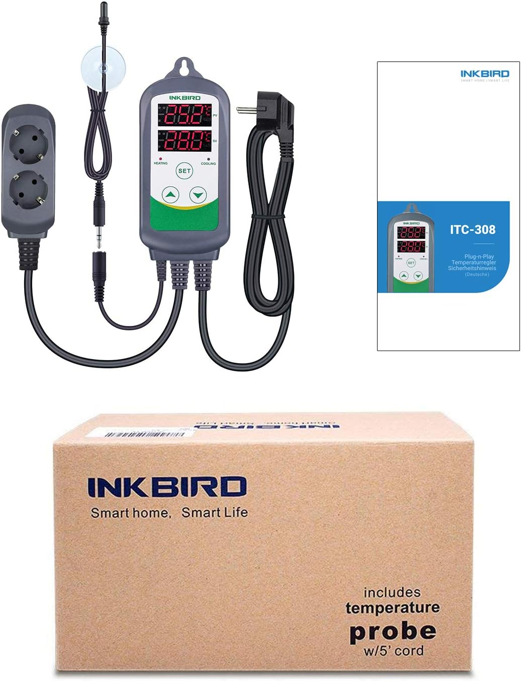 Thumbnail 5 de Inkbird ITC-308S Temperaturregler 2200 W