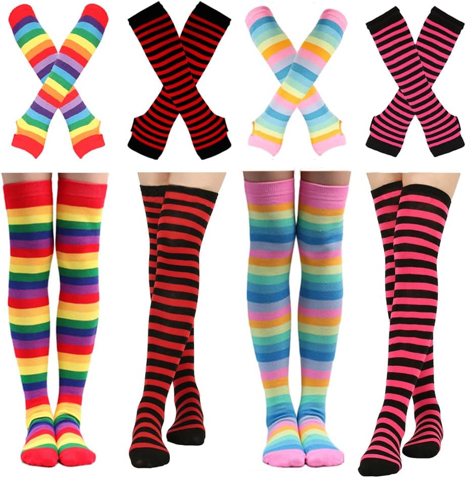 Detalle de Barrlves Striped Knee-High Socks Set, Polyester and Acrylic