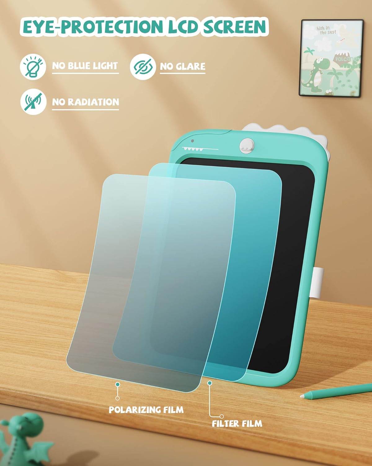 Thumbnail 3 de 10-Zoll-LCD-Schreibblock digitales Zeichenbrett für Kinder