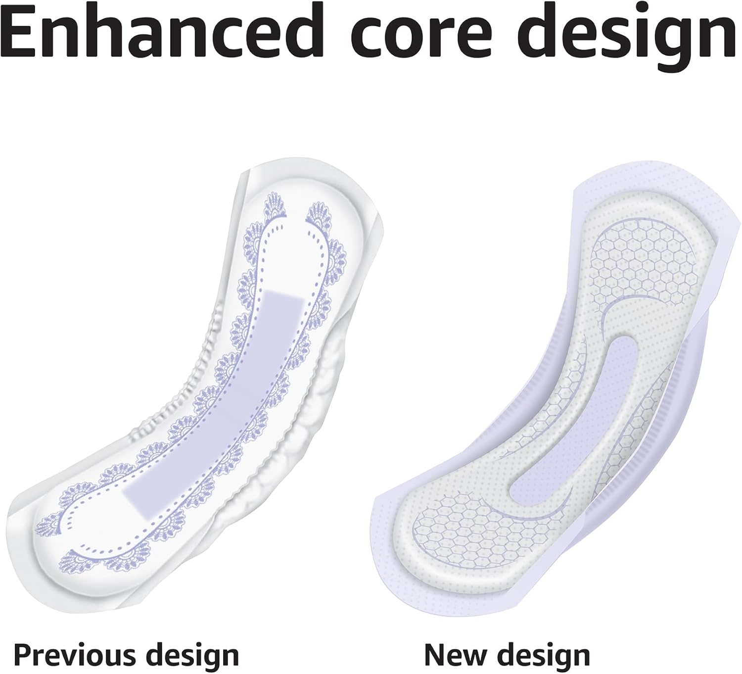 Thumbnail 5 de Amazon Basics Incontinence Pads Long 60 Count