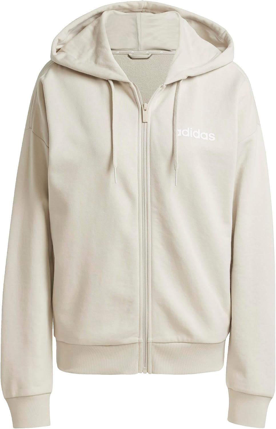 Detalle 1 de adidas Essentials Linear bluza z kapturem French Terry na zamek błyskawiczny