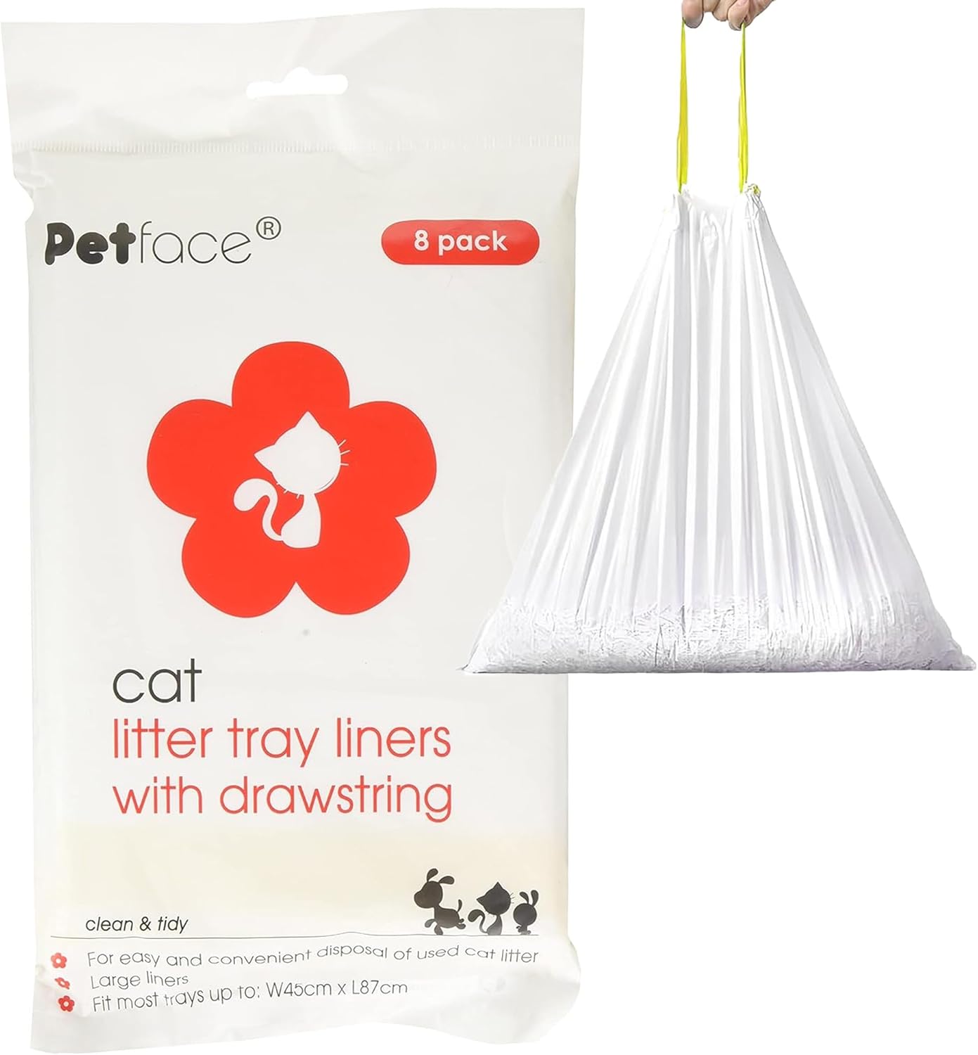 Thumbnail 6 de Petface Cat Litter Tray Drawstring Liners — 50 Large Liners (Fits Most Trays Up To 87 x 45 cm)