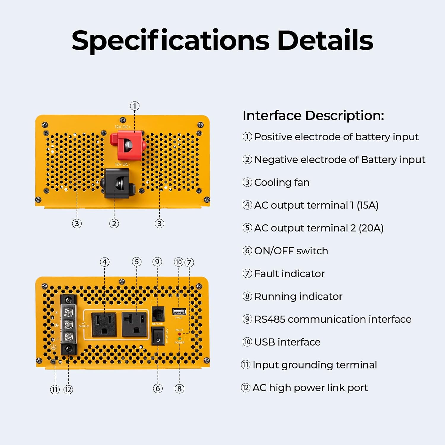 Thumbnail 6 de BougeRV Pure Sine Wave Inverter 2000W