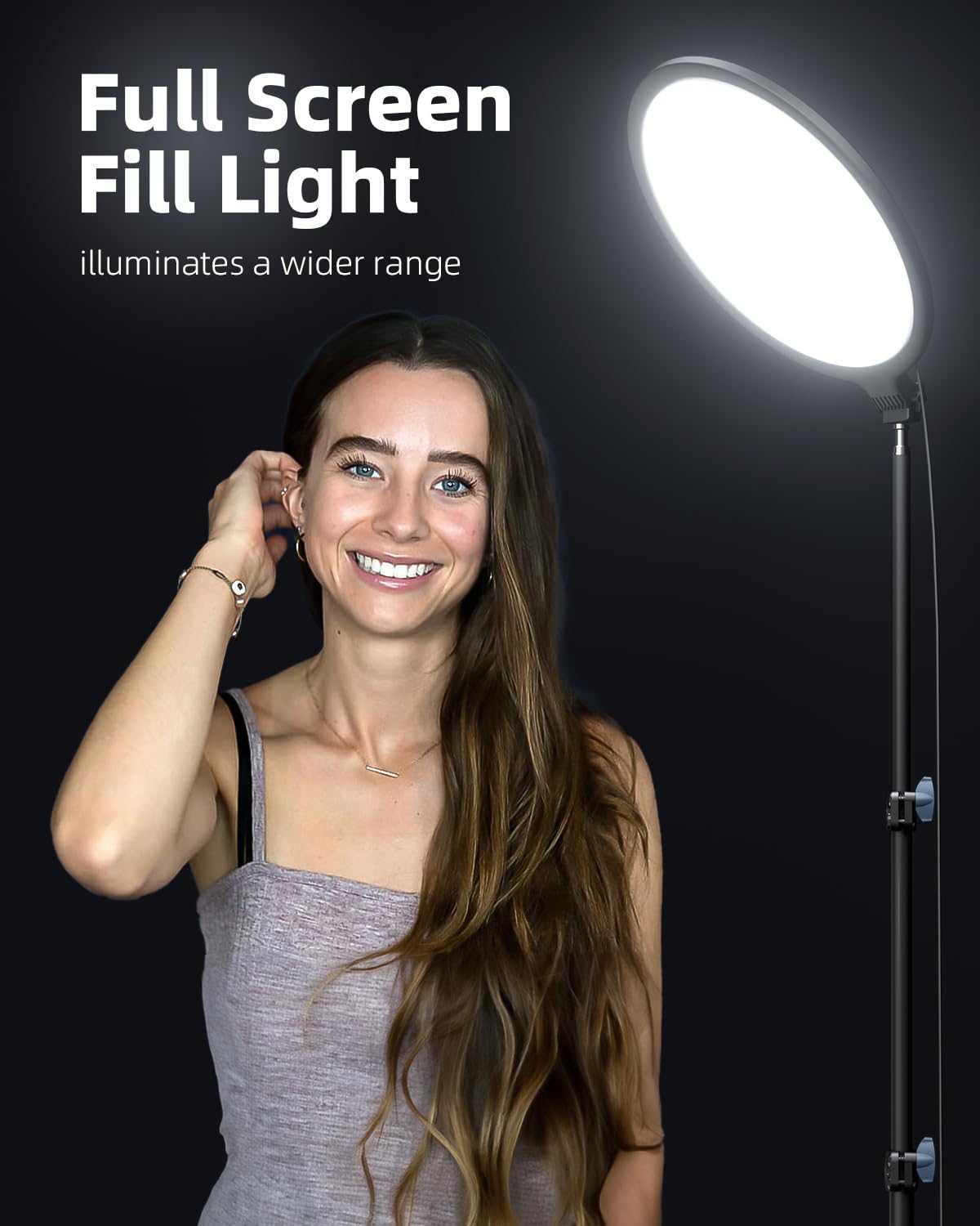 Thumbnail 1 de Weilisi 10.5" Ring Light with 69" Tripod Stand & Phone Holder
