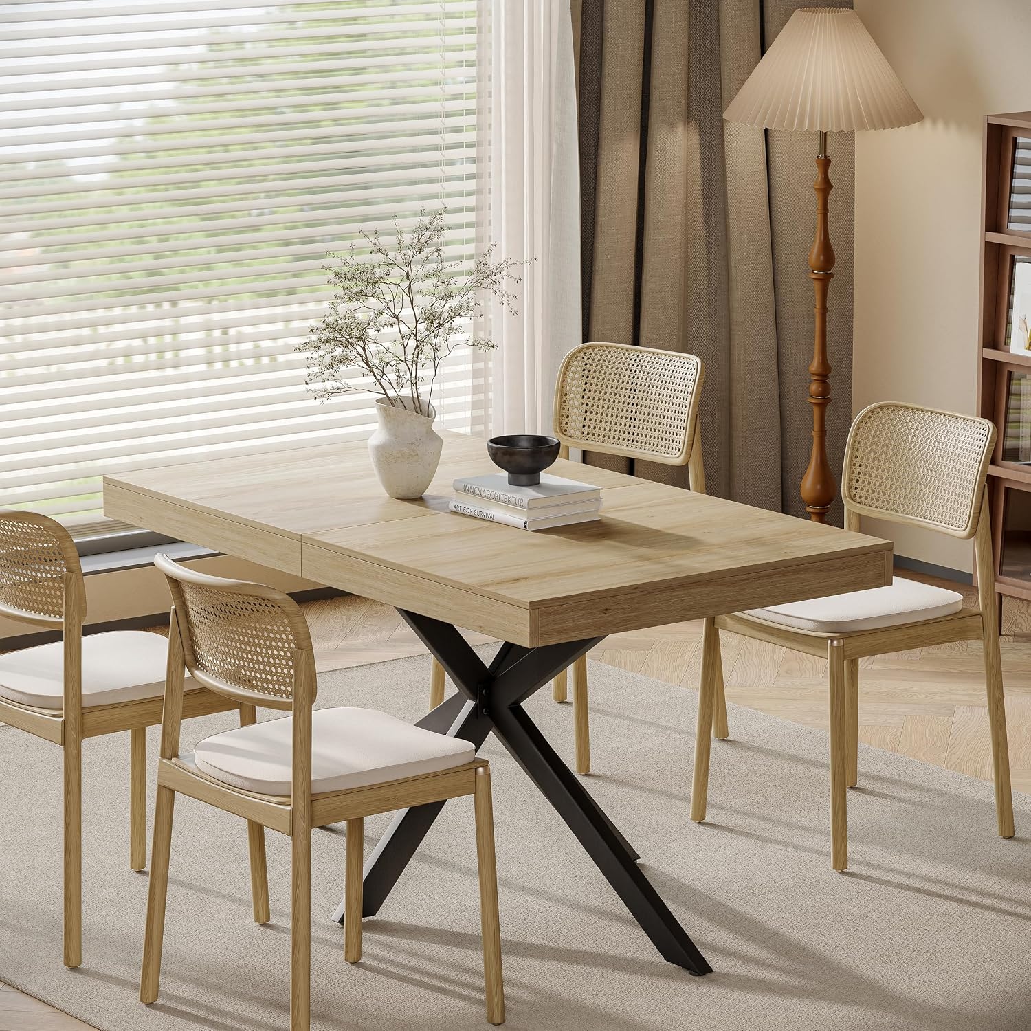 Thumbnail 6 de MECHYIN Extendable Dining Table, Oak