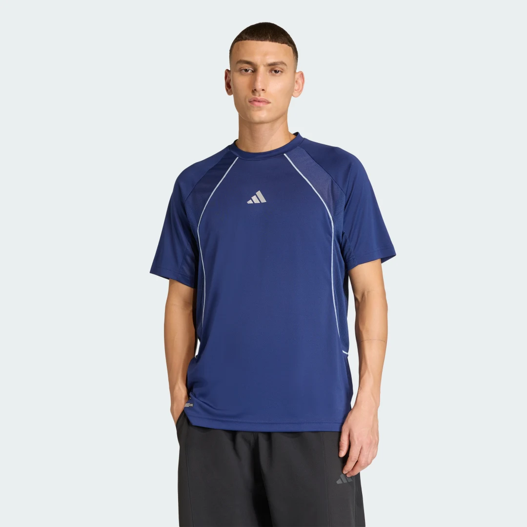 Detalle de Adidas Camiseta Tech Apparel CLIMACOOL – color Azul