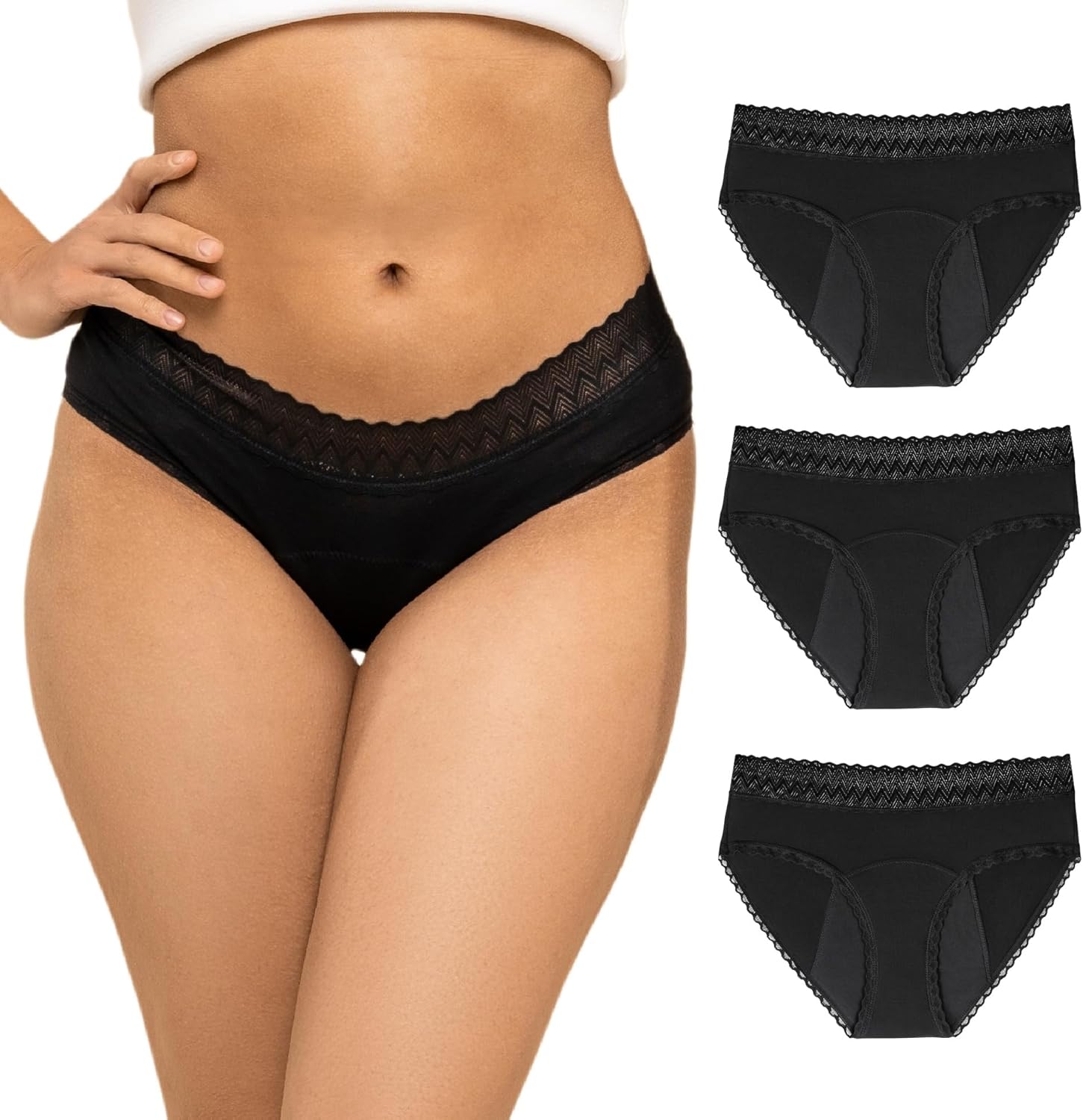 Zenaphyr Lot 3 Culottes Menstruelles 12 h 🩸
