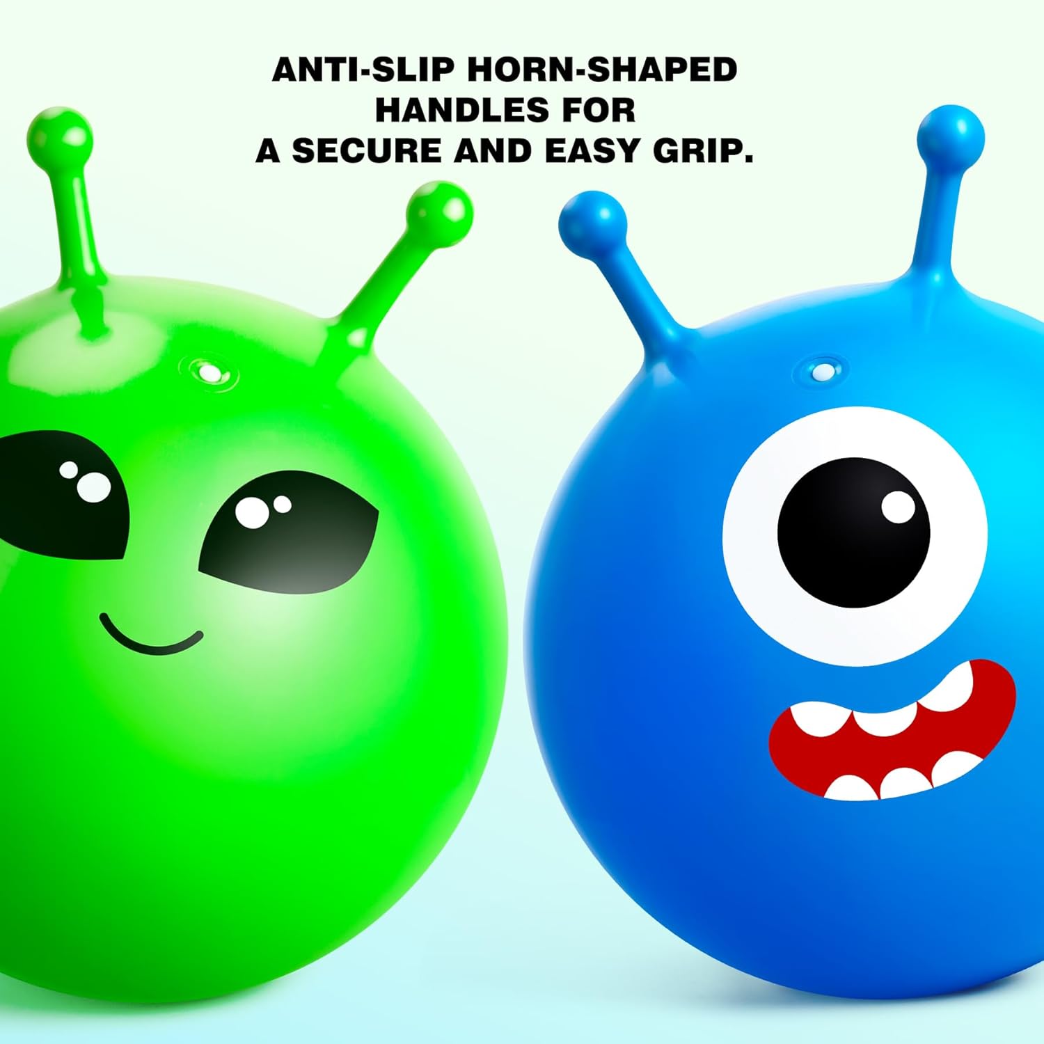 Thumbnail 2 de U&C Planet 2-Pack 18 Inch Space Hopper Kids Bouncy Hopper Balls with Pump (Anti-Slip) for Ages 3–8