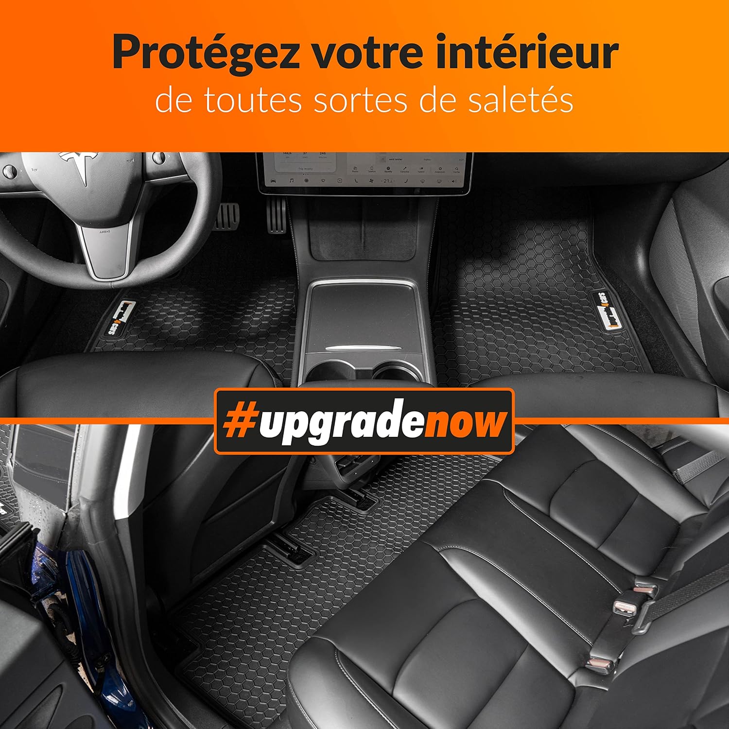 Thumbnail 5 de Upgrade4cars Tapis de Sol pour Tesla Model 3