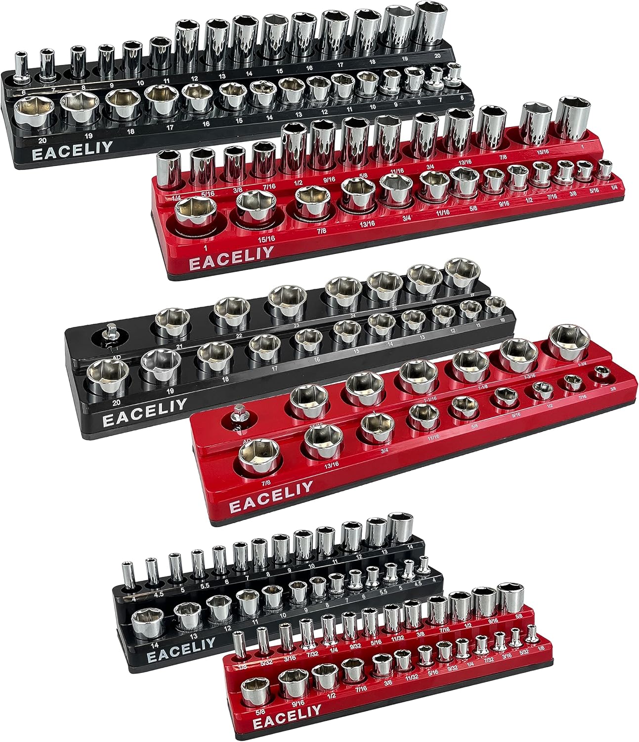 Detalle de EACELIY 6-Piece Magnetic Socket Organizer 141