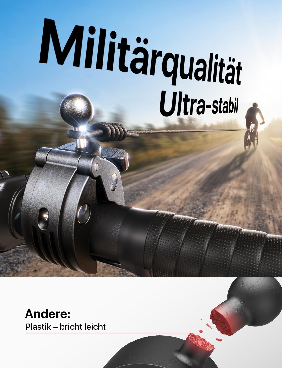 Detalle de andobil Stabile Handyhalterung Fahrrad 360°