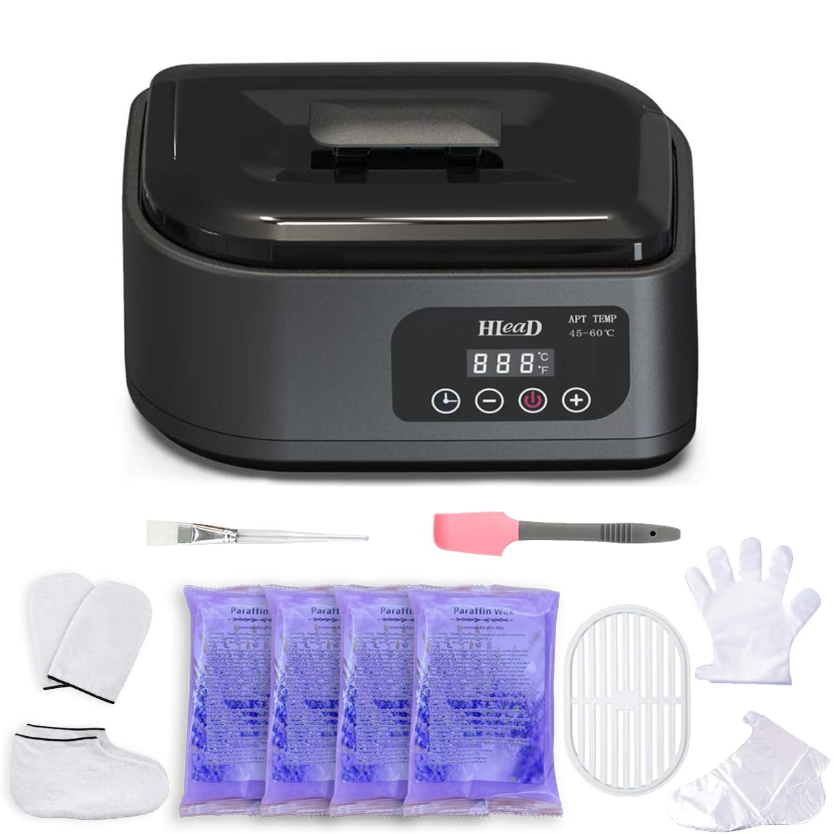 Detalle de HLead Touchscreen Paraffin Wax Bath for Hands and Feet, 2 lb Wax Capacity