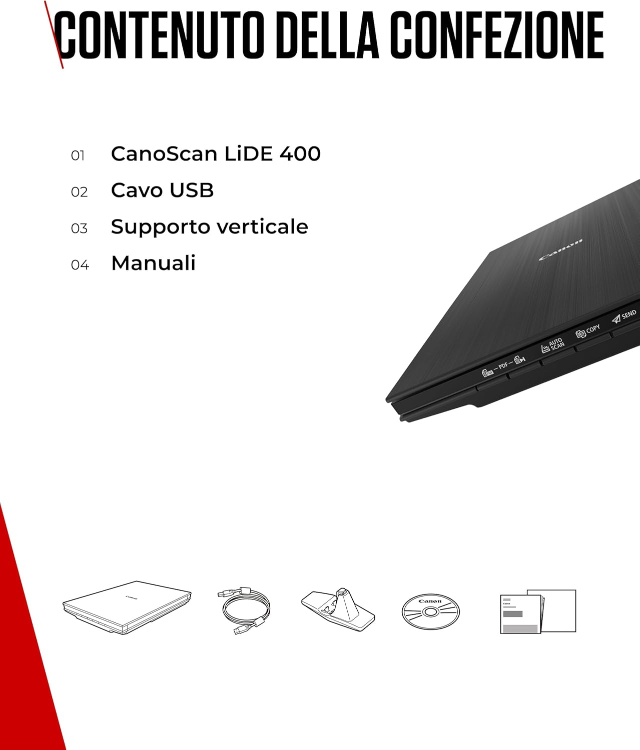 Thumbnail 6 de Canon LiDE 400 Scanner Nero A4