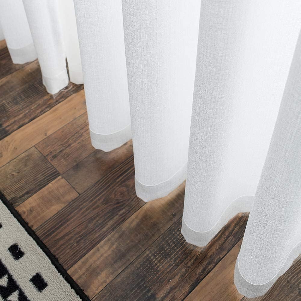 Thumbnail 6 de Melodieux semi blackout voile curtains, 55x72in