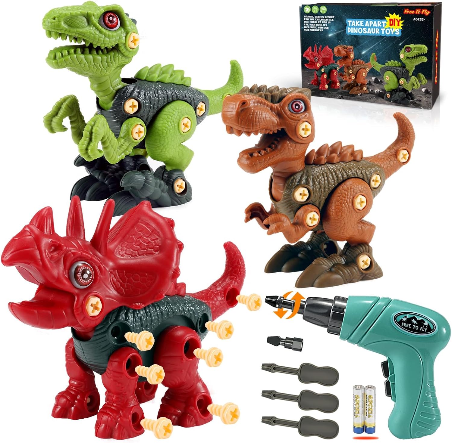 Thumbnail 6 de Dinosaur STEM Toys Take Apart Set 3-Pack 🦖
