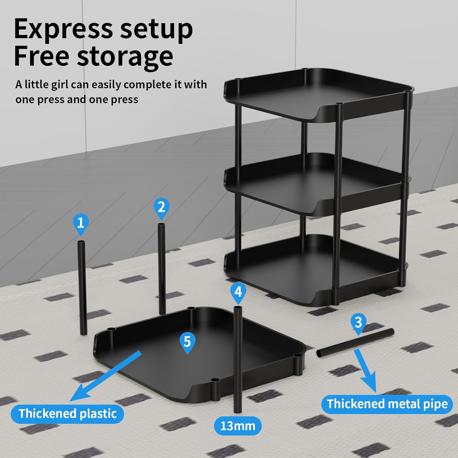 Thumbnail 4 de Altdnmaf shoe storage rack, 8-tier narrow