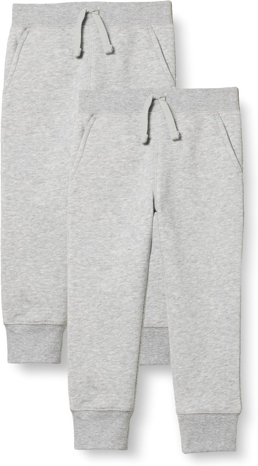 Detalle de Amazon Essentials Pantaloni Sportivi Jogger in Pile per Bambini e Ragazzi – vestibilità ampia, comfort quotidiano