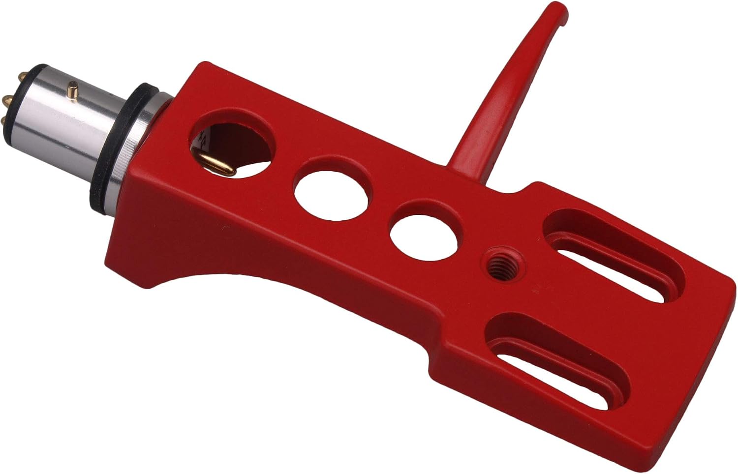 Thumbnail 4 de Mxfans M3180423063 H-4 Turntable Headshell, Red Aluminum Alloy, 4 Wires