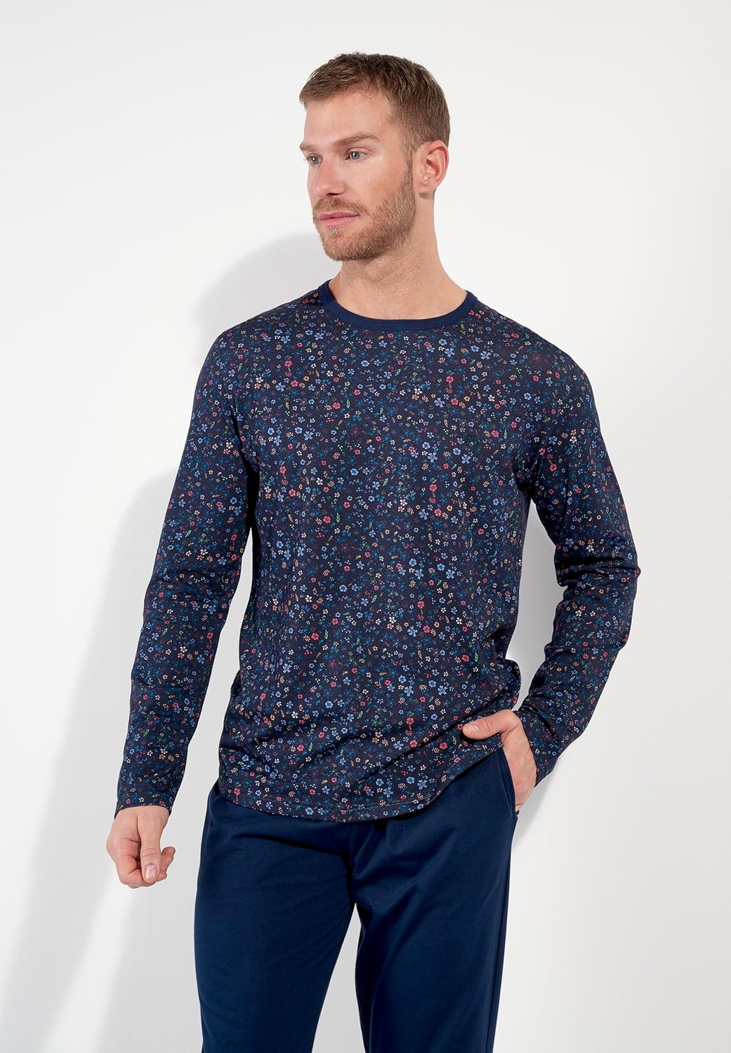 Thumbnail 1 de HOM Pyjama Long Broceliande – Ensemble Homme en coton certifié OEKO-TEX, élégant et confortable