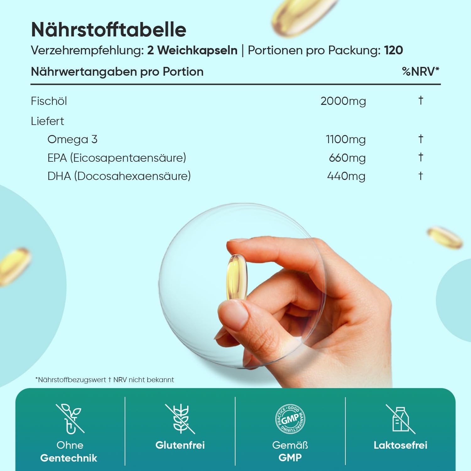 Thumbnail 2 de WeightWorld Omega 3 2000mg Weichkapseln