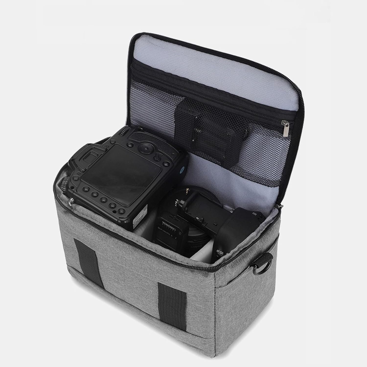 Thumbnail 4 de Lxweimi SLR Camera Bag (Large Capacity) – Grey, shockproof single-shoulder case for DSLR, mirrorless & lenses