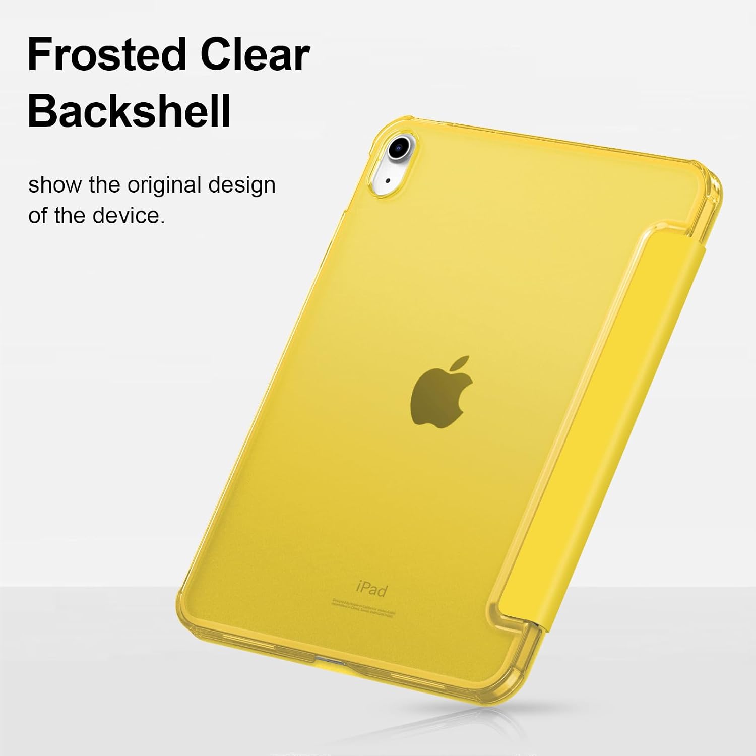 Detalle de FINTIE Ultra Slim Case for iPad (A16) 11th Gen / iPad 10th Gen 10.9" - Frosted Yellow