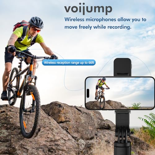 Thumbnail 7 de voijump 2026 Wireless Lavalier Microphone (2-Pack) for iPhone, Android & More