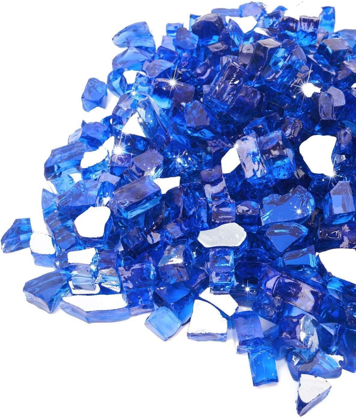 Detalle de GASPRO 00ACA031_AM02US09 20 lb Reflective Fire Glass, Cobalt Blue, 1/2-Inch