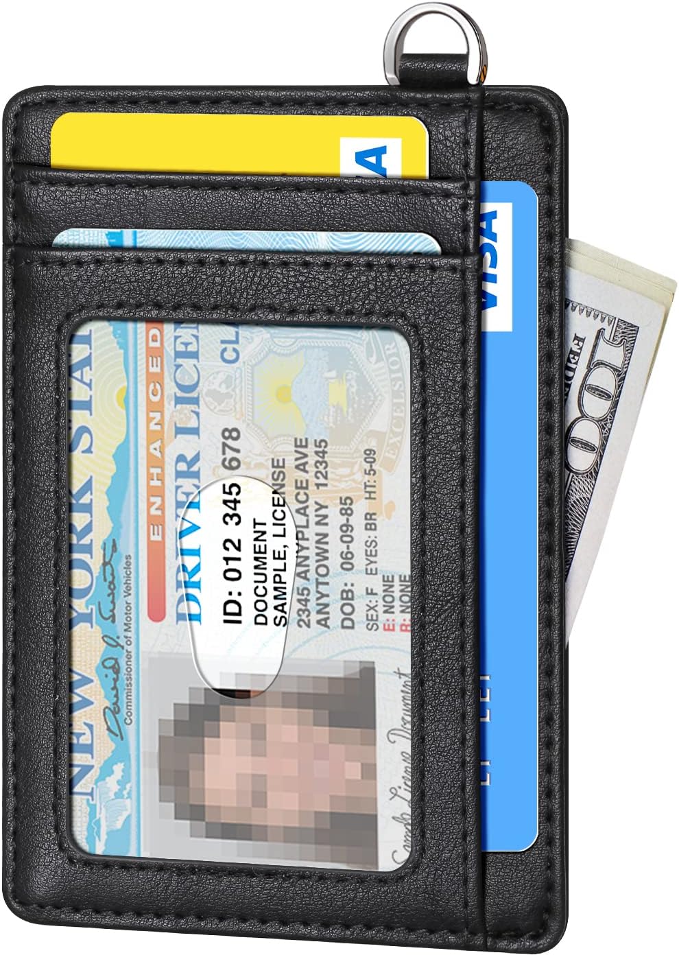 Thumbnail 1 de FurArt Porta Carte di Credito RFID — Portafoglio sottile, 6 slot, finestra patente e design elegante