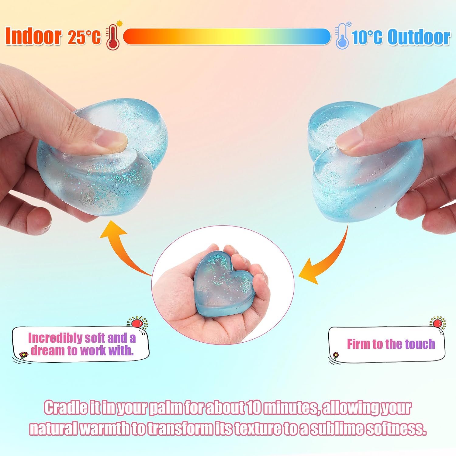 Thumbnail 4 de saquuiui 2-Pack Stress Cube Set: Quiet Fidget Toys for Anxiety Relief, Focus, and Durability (2” Wide, Blue & Pink)