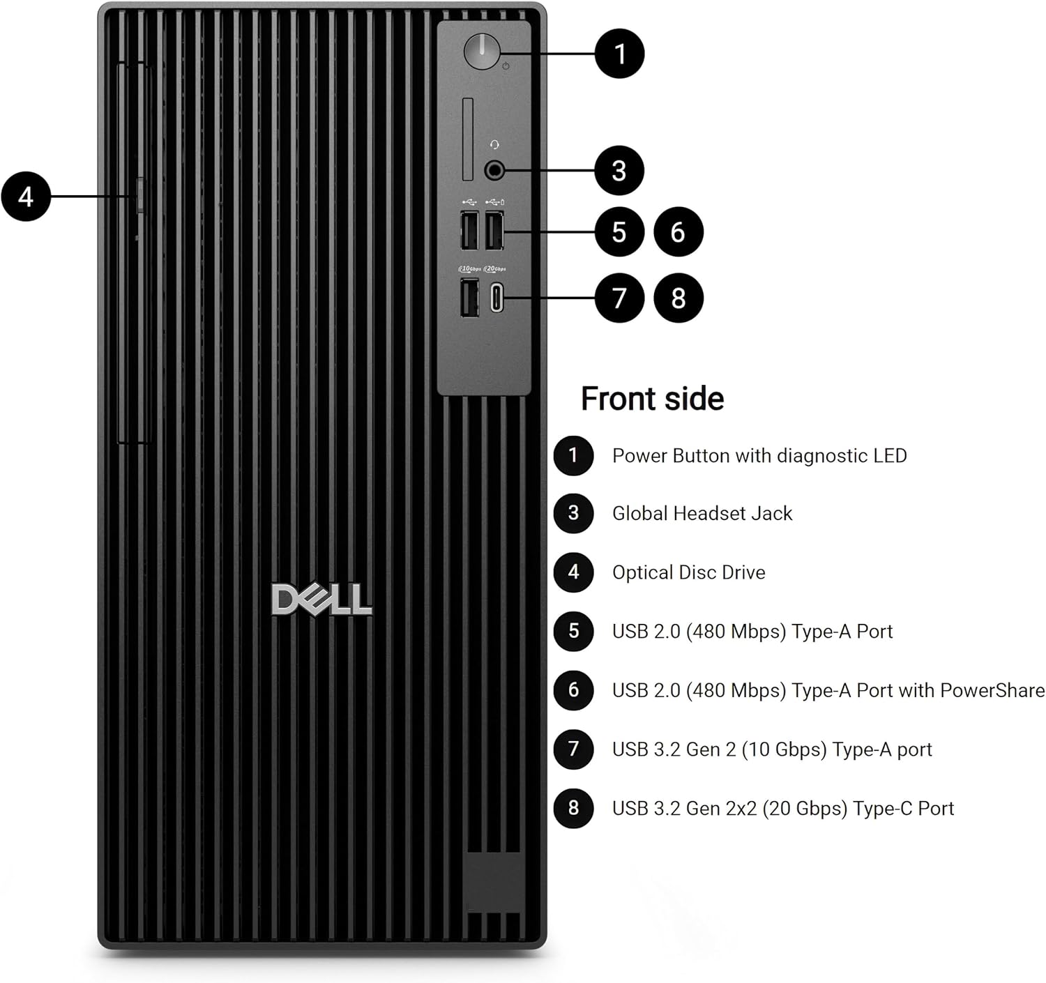Thumbnail 2 de Dell Tower Desktop QBT1250