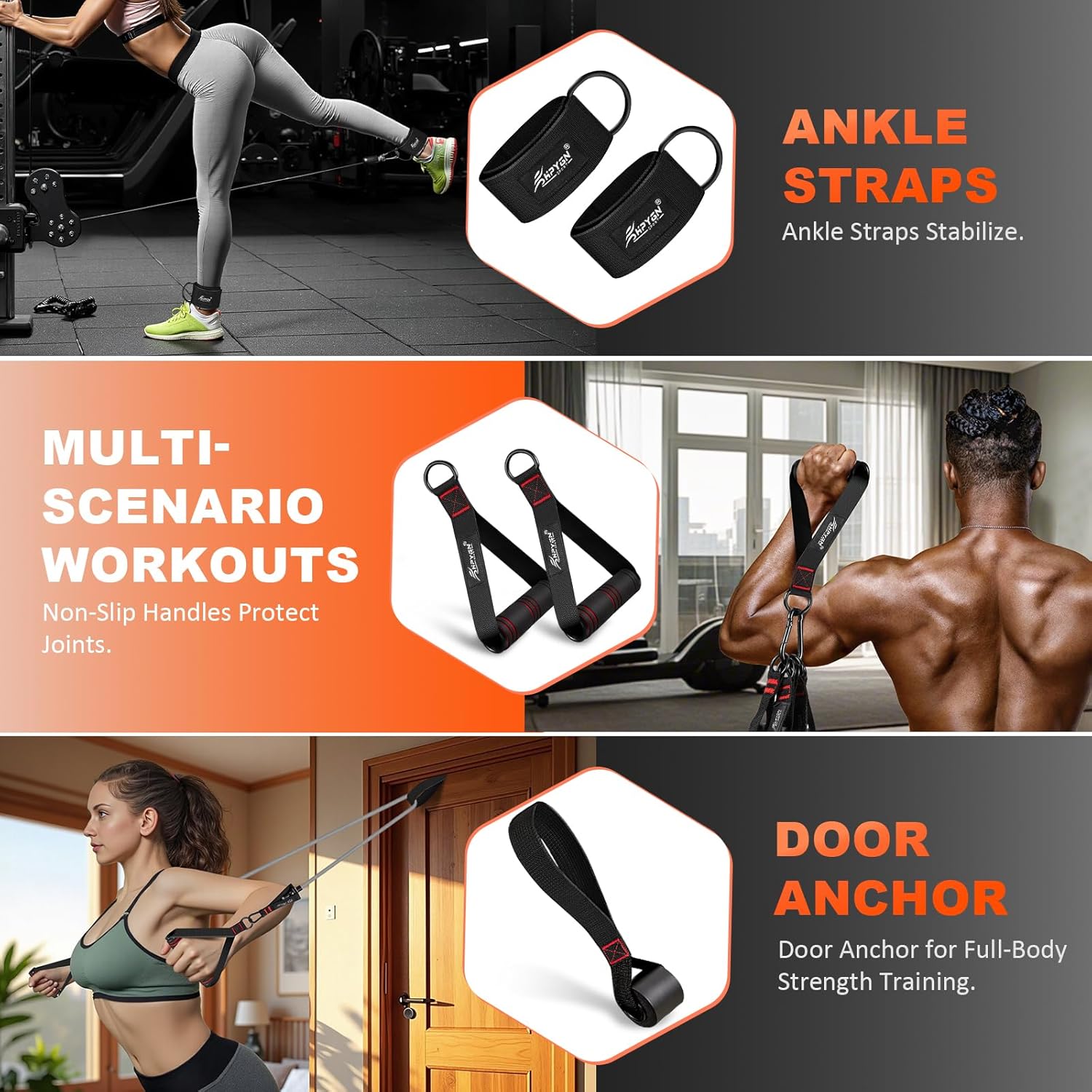 Thumbnail 5 de HPYGN Resistance Bands 150lbs 🏋