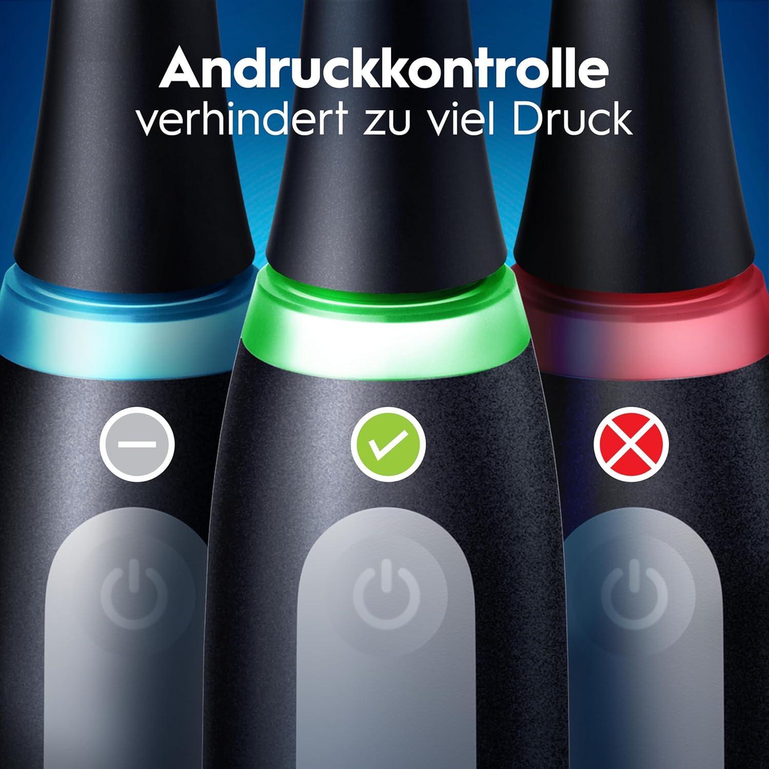 Thumbnail 2 de Oral-B iO Series 3 Elektrische Zahnbürste – Doppelpack (Schwarz/Rosa) mit 4 Aufsteckbürsten und Reise-Etui