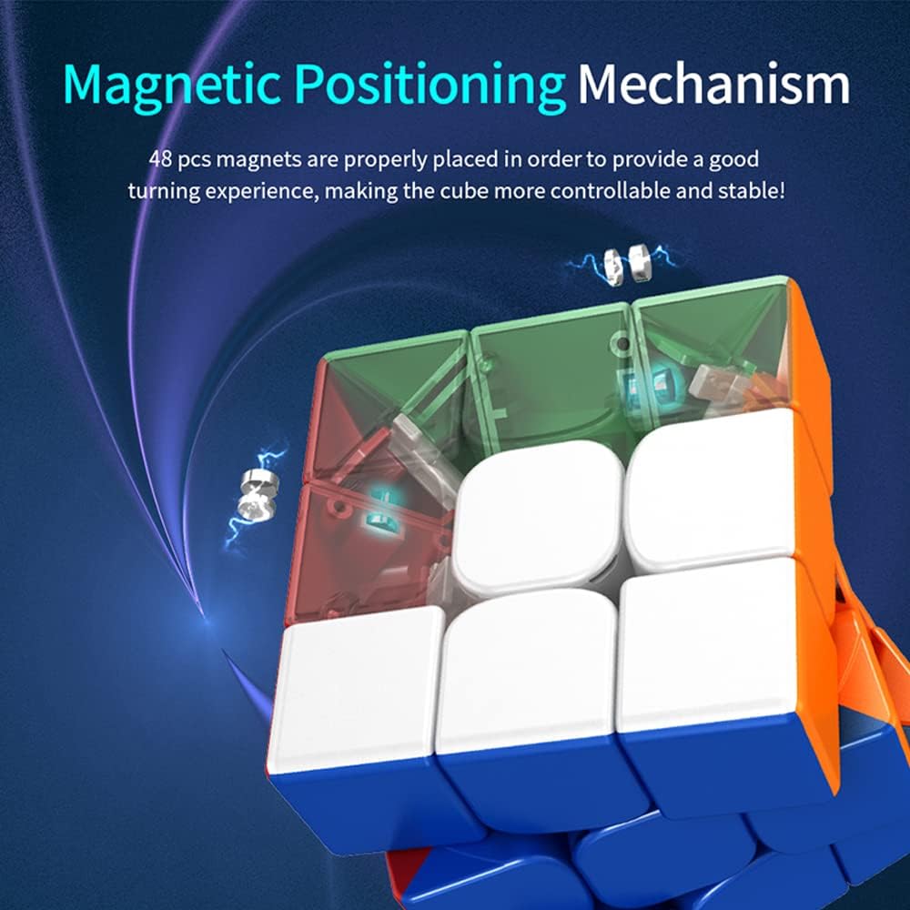 Thumbnail 4 de EACHHAHA Magnetischer MOYU RS3M 3x3 Speed Cube – Präzise, magnetisch, ideal fürs Training