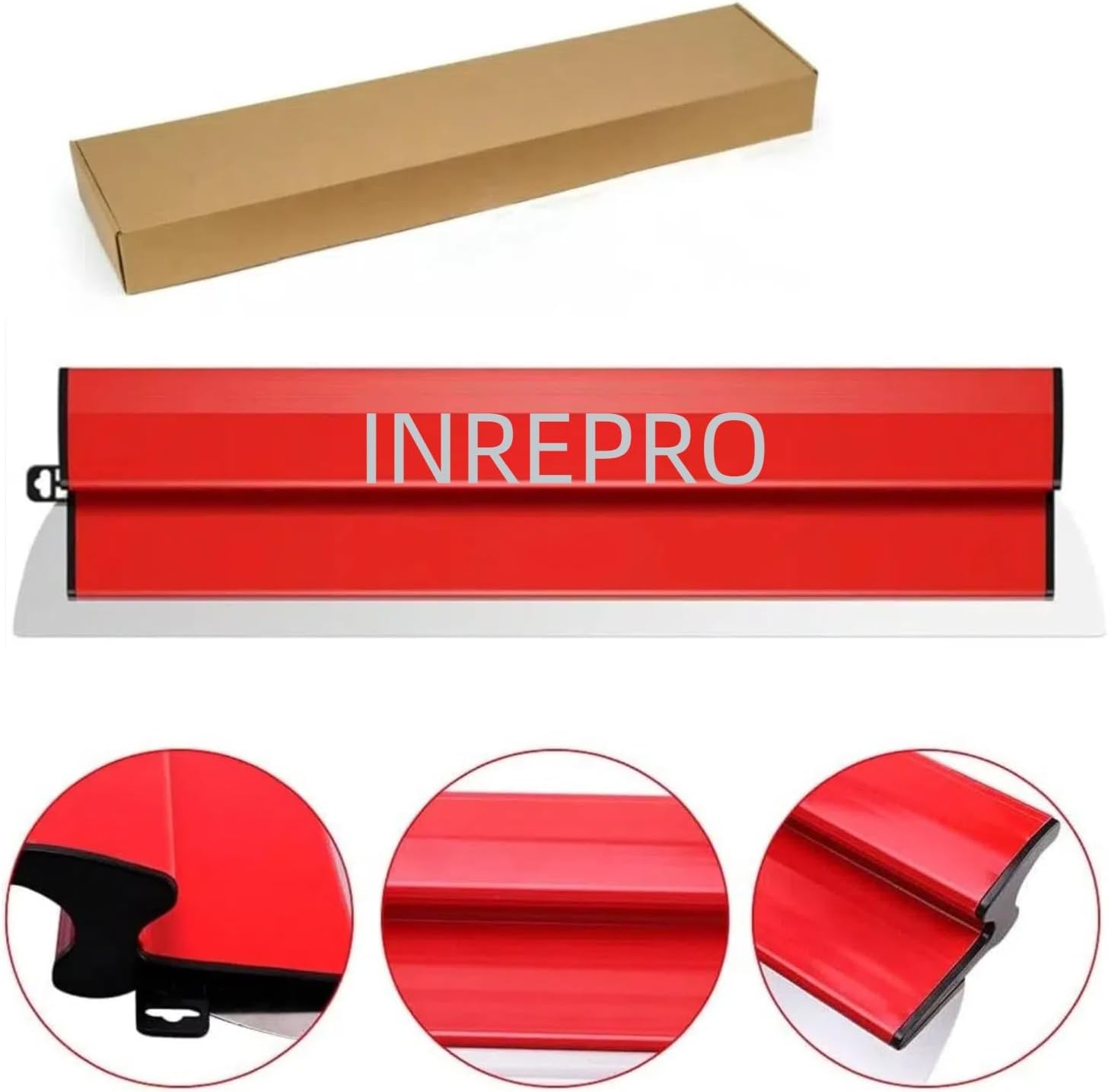 Detalle de INREPRO Lame d'écrémage 0,35 mm – Lame de spatule de lissage pour cloisons sèches (80 cm)