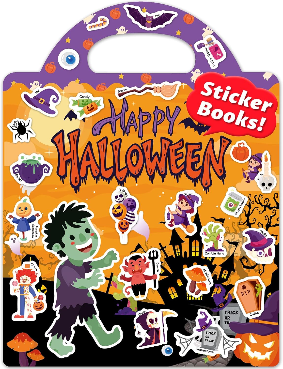 Detalle de Walenced Reusable Sticker Book, PVC
