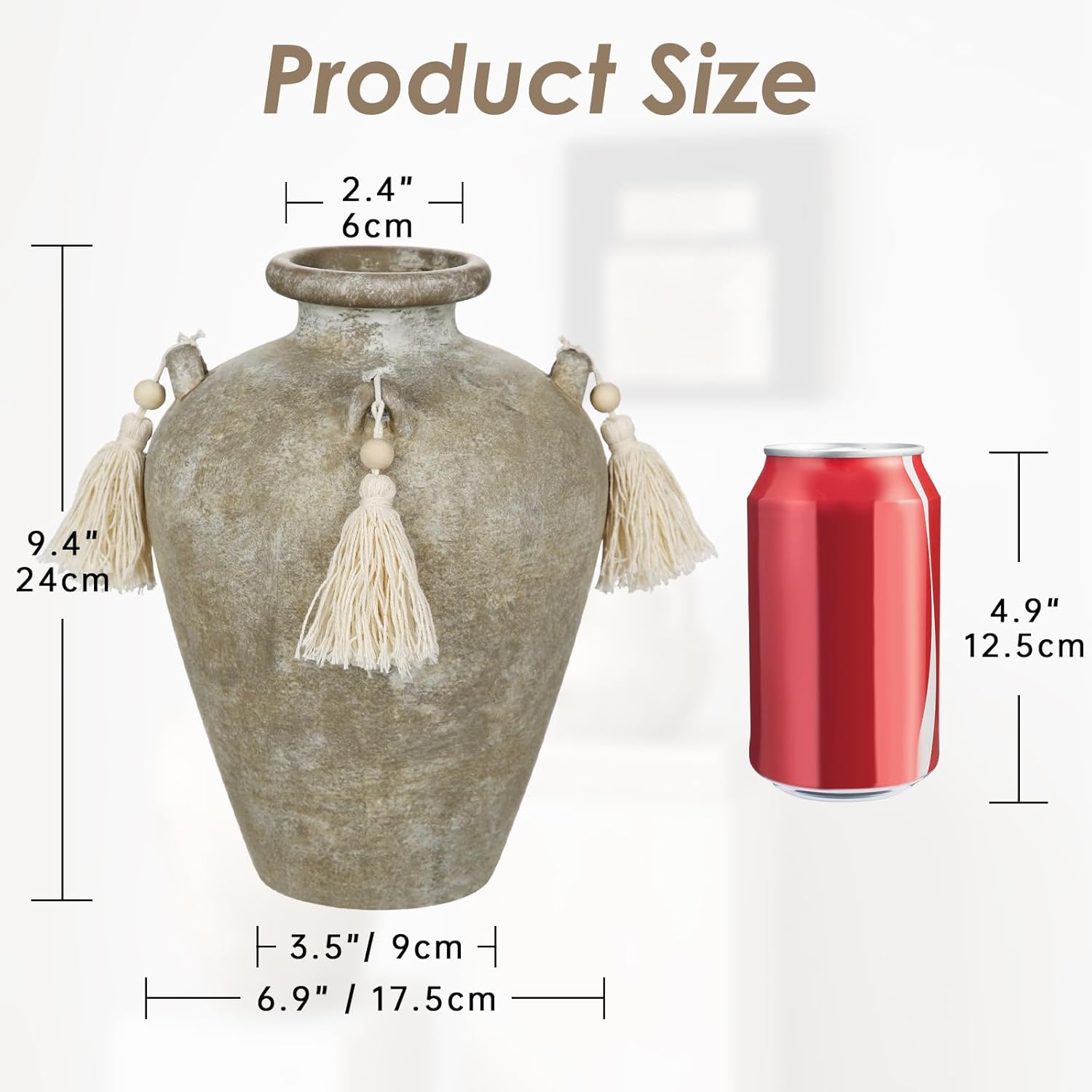 Thumbnail 1 de Arobrus Vintage Vase Keramik 24 cm
